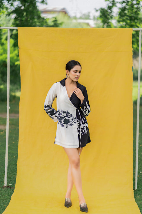 Talaash Hand-Embroidered Wrap Dress